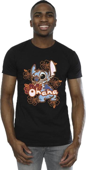 Produktbild Disney Lilo And Stitch Ohana Orange Hibiscus TShirt (3XL)