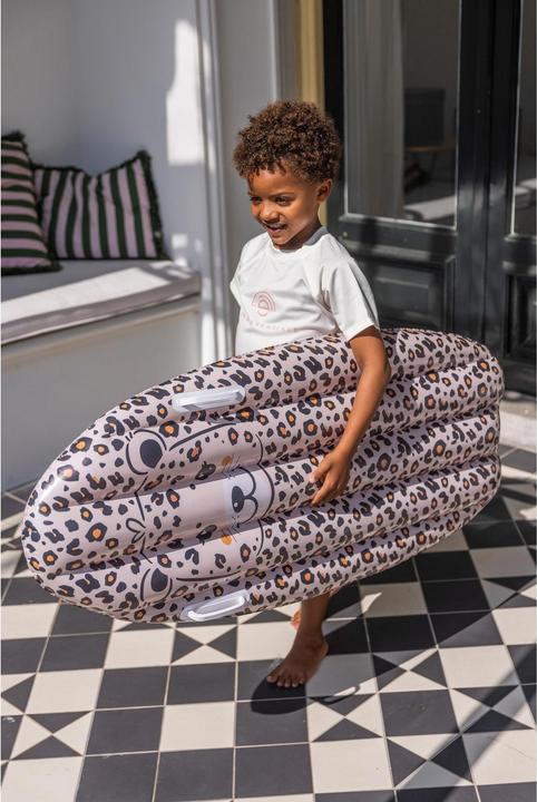 Actual product image Swim Essentials Inflatable Surfboard Leopard Beige