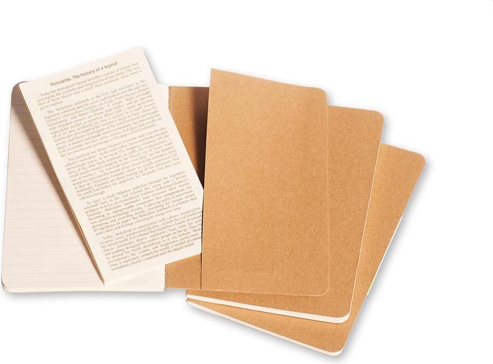 Image du produit Moleskine Coffret de poche Cahier de 3 (A6, À rayures, Couverture souple)