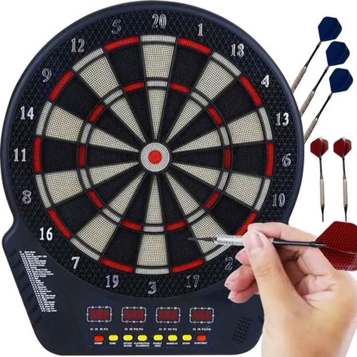 Actual product image Trizand Electronic Dartboard with 27 Games and Accessories
