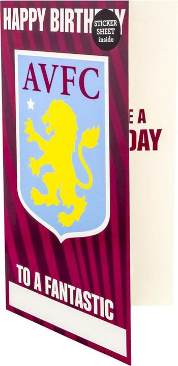 Image du produit Aston Villa FC - Carte d'anniversaire PERSONALISED (1 pcs)