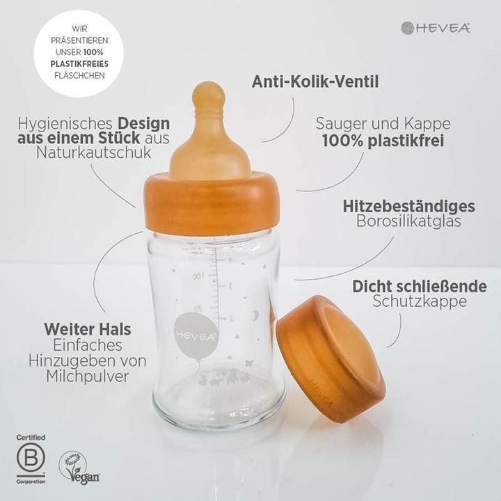 Image du produit Hevea Tétine en caoutchouc naturel medium-flow 3+ Mt.