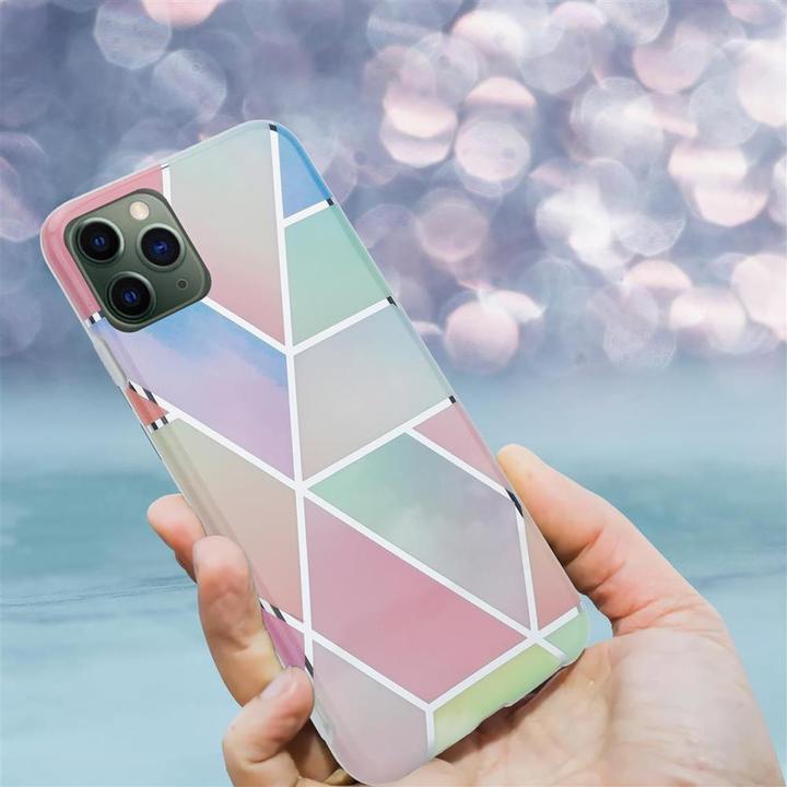 Actual product image Cadorabo IMD TPU Colorful Marble Cover (Apple iPhone 12 mini)