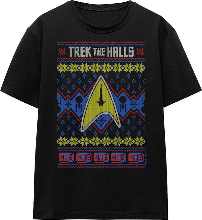 Immagine prodotto Trek the Halls Ugly Maglietta Natale Adulto Unisex (XL)