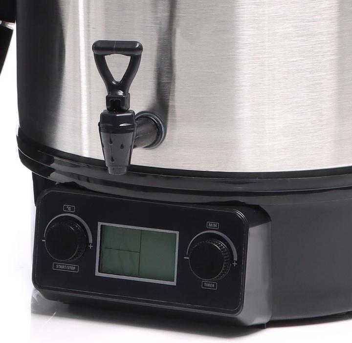 Produktbild Wiltec Edelstahl Einkochautomat 27L 2000W Display Timer Einkochtopf Glühweintopf (27 l)