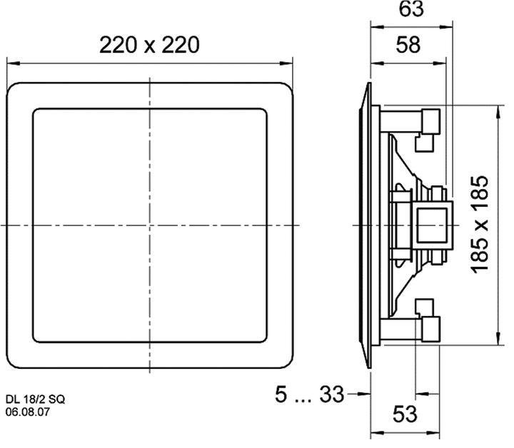 Produktbild Visaton HiFi-Deckenlautsprecher DL 18/2 SQ