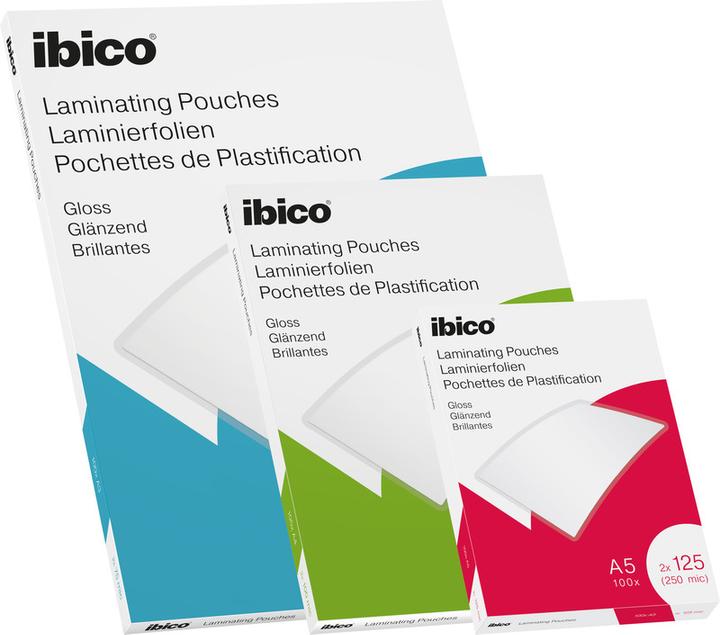 Immagine prodotto Ibico Lamina di laminazione A4, 125 µm 100 pezzi (A4, 100 Pezzo/i, 125 µm)