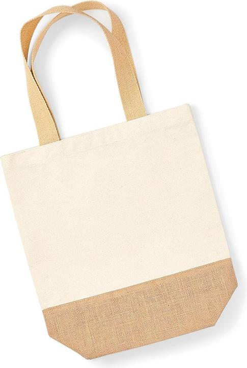 Immagine prodotto Westford Mill Borsa con manico in tela e base in juta (13 l)