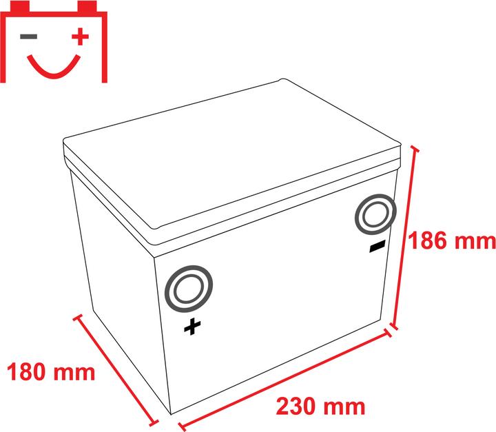 Produktbild Intact 56010 US-Power Autobatterie (12 V, 60 Ah, 460 A)