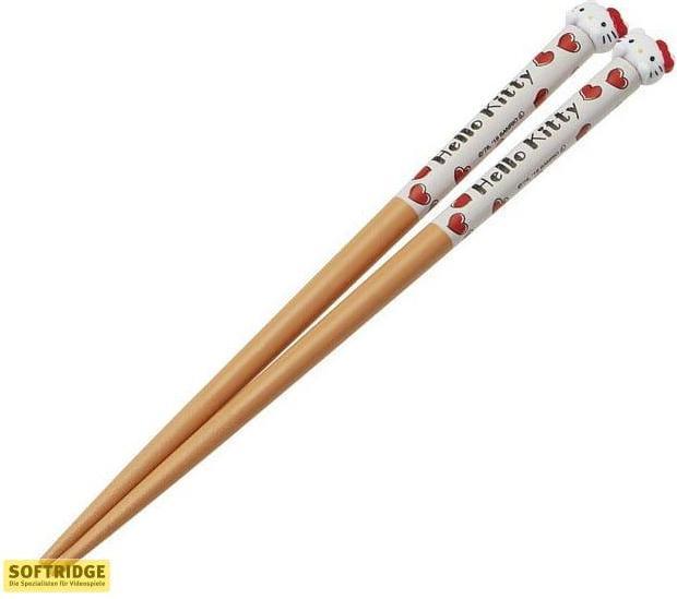 Actual product image HELLO KITTY - Kawai Kitty - baguettes en bois 16cm (Chopsticks)