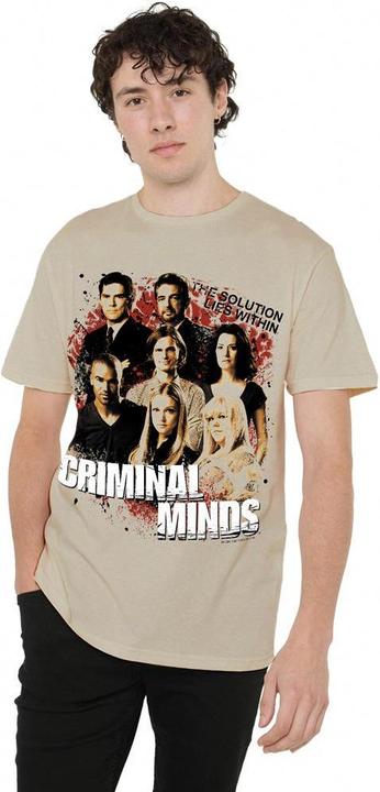 Actual product image Criminal Minds Mens Solution Lies Within T-Shirt (L)