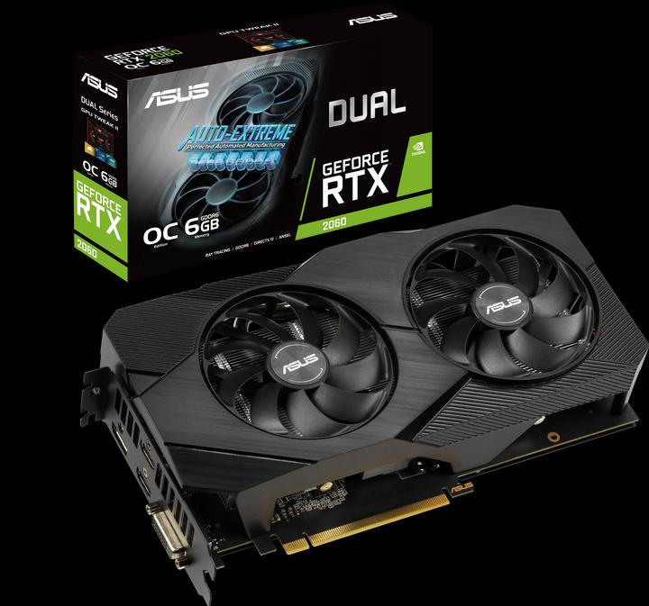Actual product image ASUS GeForce DUAL RTX 2060 O6G EVO (6 GB)