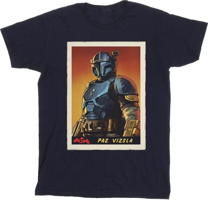 Actual product image Star Wars Boys The Mandalorian Paz Vizla Card T-Shirt (140, 146)