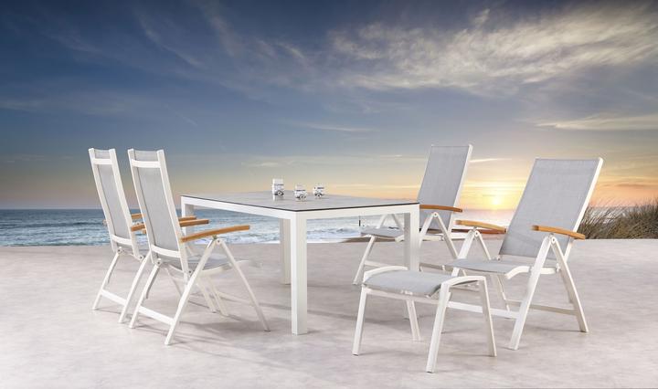 Immagine prodotto Best Sedia pieghevole Cavalese bianco/Teak