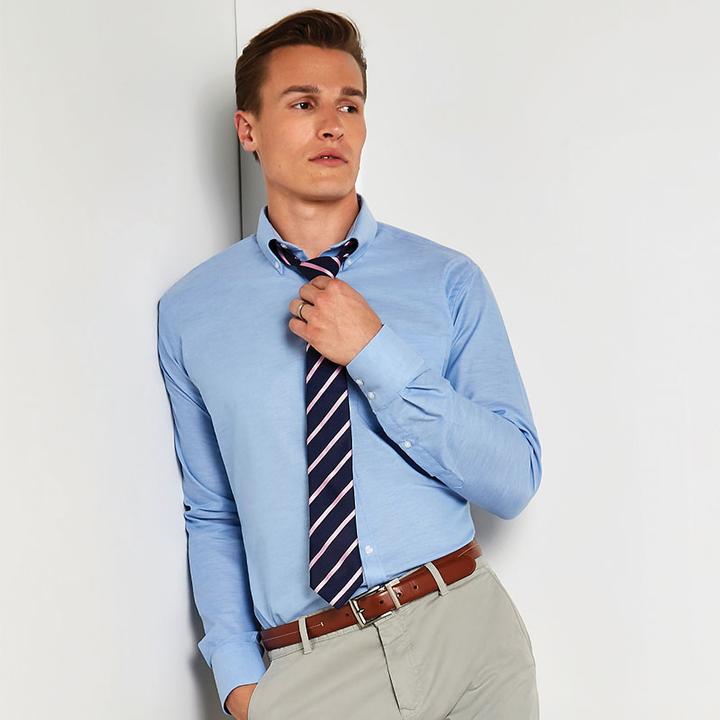 Image du produit Kustom Kit Chemise Oxford Slim Fit manches longues (36)