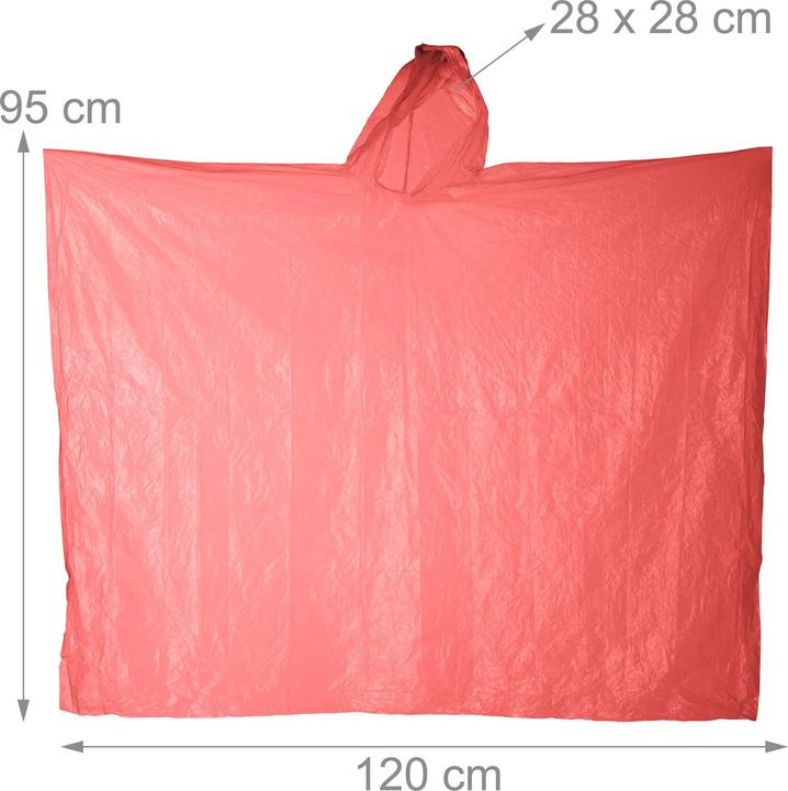 Produktbild Relaxdays 13x Regenponcho (13)