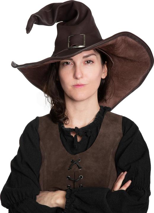 Actual product image Metamorph Hexenhut aus Leder - Wicca