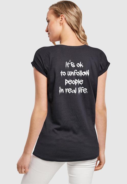 Produktbild Merchcode Ladies Unfollow Extended Shoulder Tee - 111691 (L)
