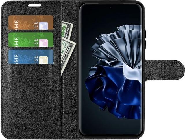 Actual product image MU Classic Litchi Leather Bookcover Series (Huawei P60 Pro)
