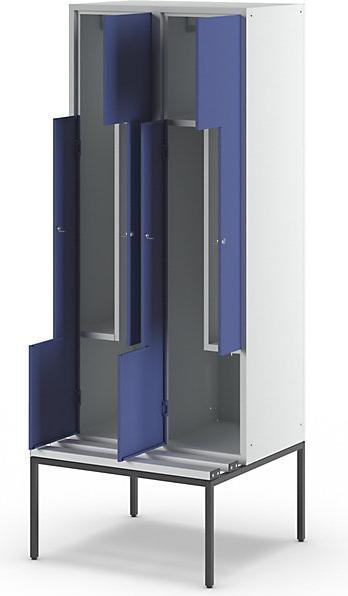 Produktbild Z-Garderobenschrank mit Sitzbank (80 cm, 214 cm)