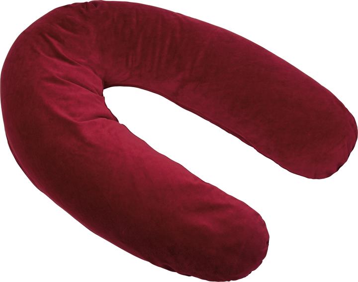 Actual product image Zewi Nursing and positioning pillow velvet bordeaux (190 cm)