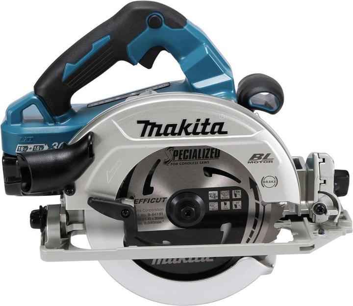 Actual product image Makita DHS782Z Cordless Circular Saw, 2x18V, 62.5 mm, ø190x30mm, Without batteries and charger!