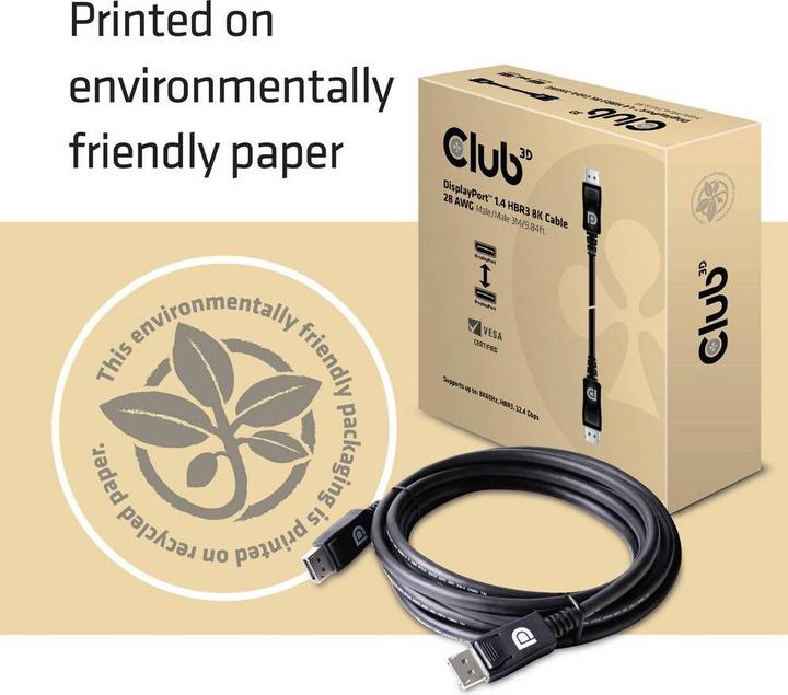 Actual product image Club 3D DisplayPort — DisplayPort (3 m, DisplayPort)
