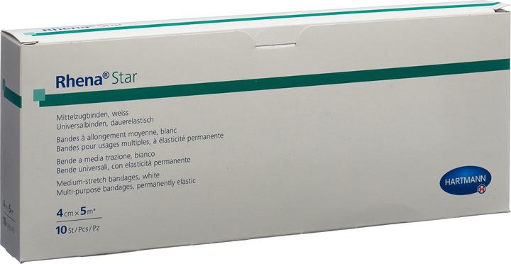 Actual product image Rhena Star elastic bandages 4cmx5m white open