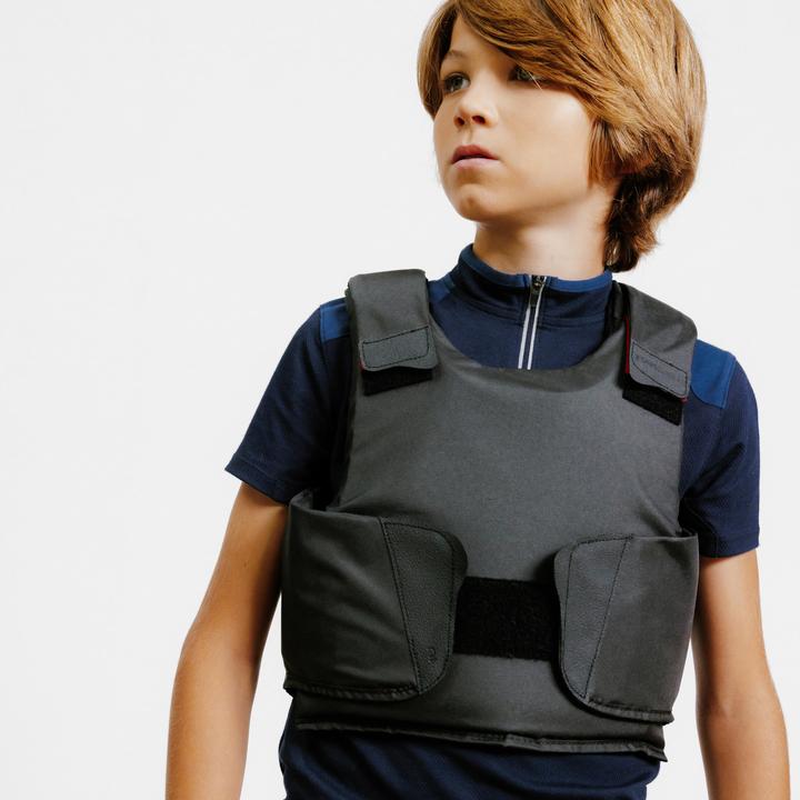 Immagine prodotto Fouganza Gilet da equitazione per bambini - 100 nero (140)