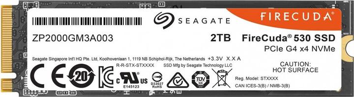 Image du produit Seagate FireCuda 530 (2000 Go, M.2 2280)