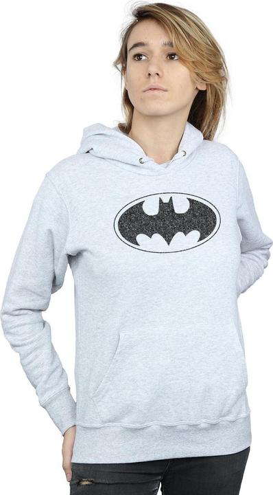 Actual product image Womens/Ladies Batman One Colour Logo Hoodie (S)