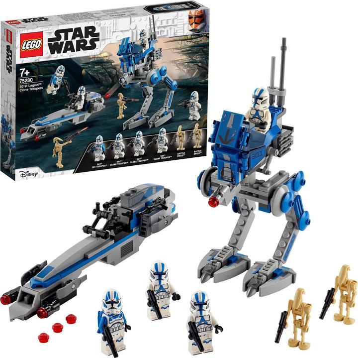 Actual product image LEGO Star Wars 75280 501st Legion Clone Troopers (75280, LEGO Star Wars)