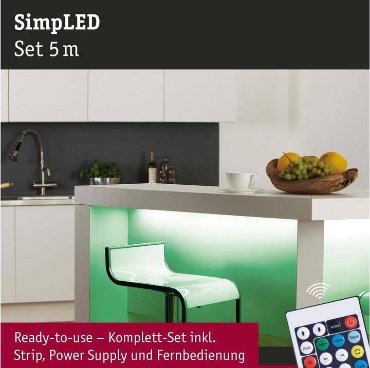 Produktbild Paulmann SimpLED Stripe Set (RGB, Violett, 500 cm, Indoor)