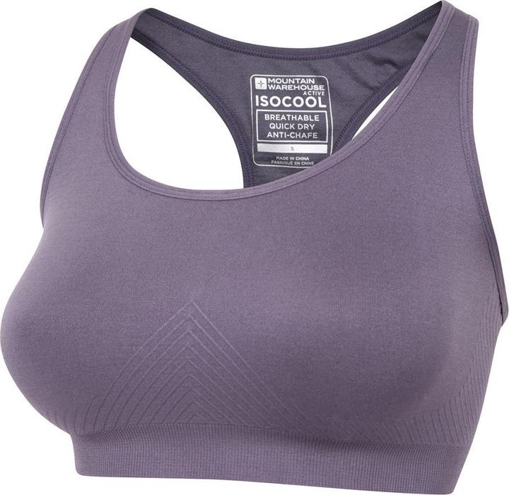 Actual product image Mountain Warehouse Womens/Ladies Anti-Chafe Seamless Sports Bra (L)