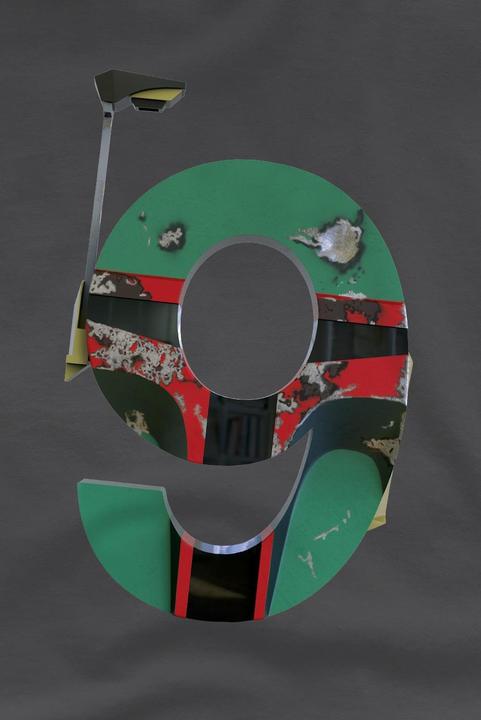 Actual product image Star Wars Childrens/Kids 9 Boba Fett T-Shirt (116)