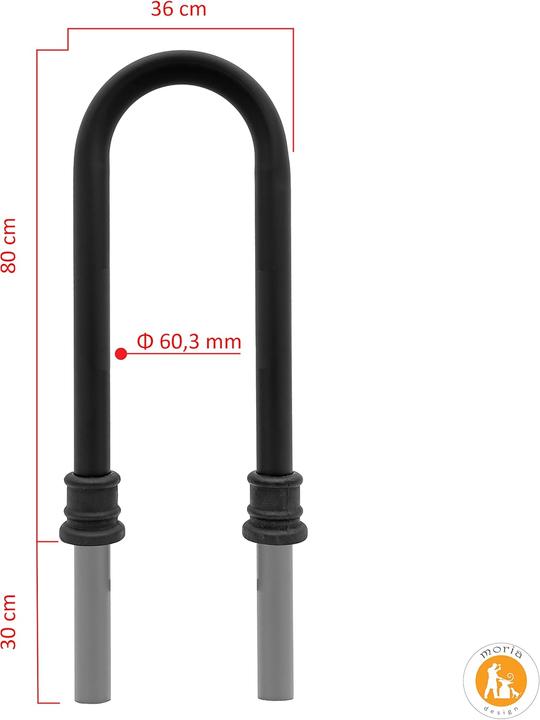 Actual product image Moria Design Fahrradhalter zum Einbetonieren
