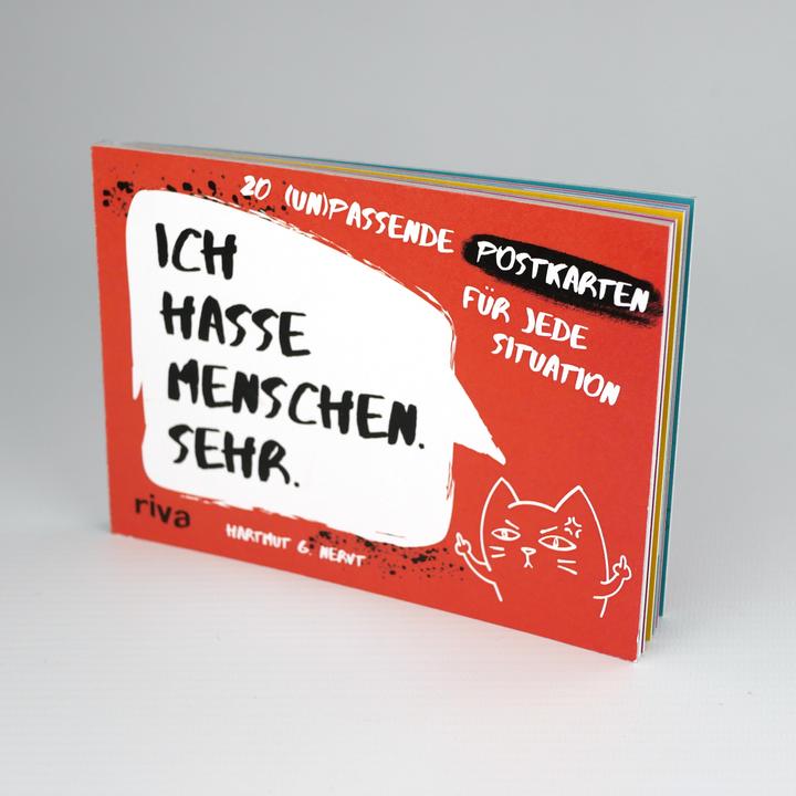 Produktbild Ich hasse Menschen. Sehr. – 20 (un)passende Postkarten für jede Situation