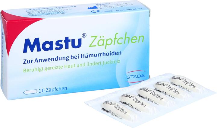 Produktbild Stada Mastu Zäpfchen, 10 St. Zäpfchen (Intimwaschlotion)