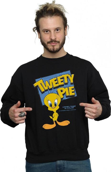 Actual product image Looney Tunes Mens Classic Tweety Cotton Sweatshirt (XL)