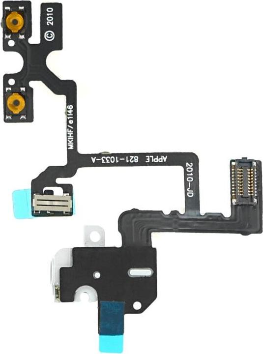 Actual product image OEM Audio Jack Flex cable for iPhone 4 white (iphone 4)