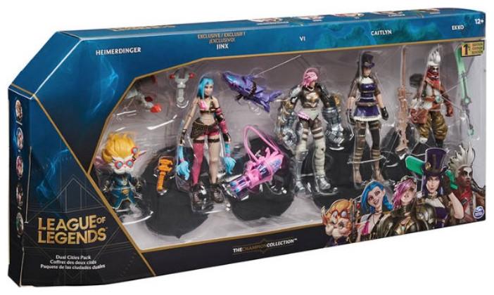 Immagine prodotto Spin Master action figure di League of Legends (Vi, Caitlyn, Ekko, Heimerdinger e l'esclusiva Jinx)