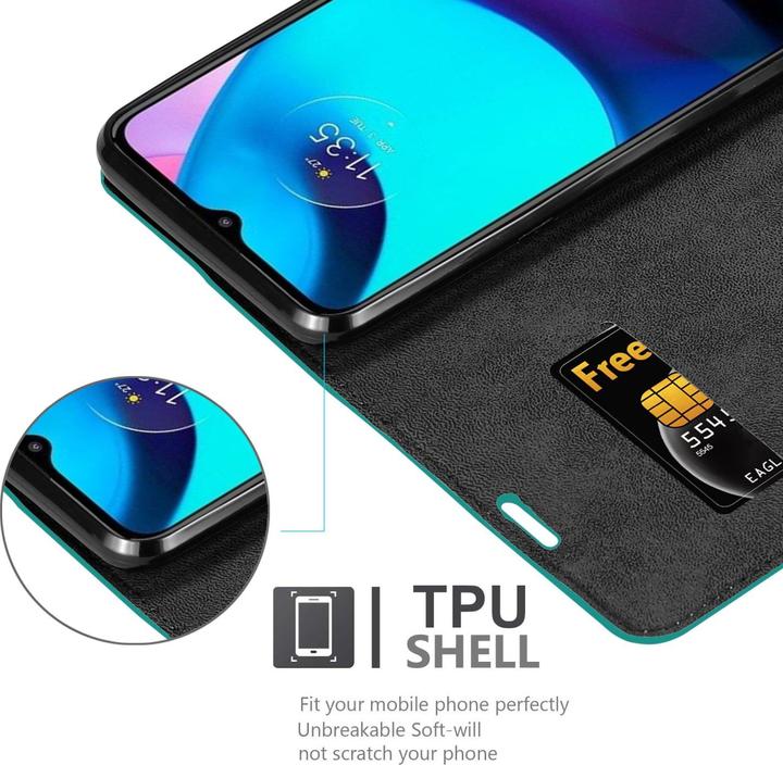 Productafbeelding Cadorabo Boek Invis. Magnetisch deksel (Motorola E30, Motorola Moto E20, Motorola Moto E40)