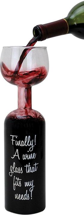 Immagine prodotto Winkee Bicchiere per bottiglie di vino (75 cl, 1 Occhiali, Bicchieri da vino rosso)