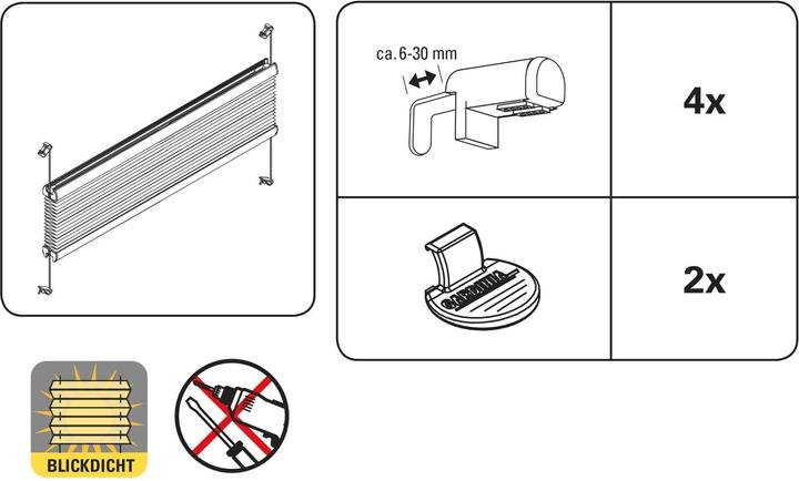 Immagine prodotto Gardinia Pieghettatura Easyfix (40 x 130 cm)