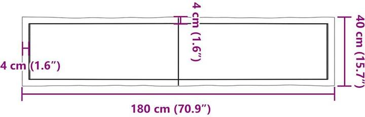 Produktbild VidaXL Aneta (180 x 40 x 6 cm)