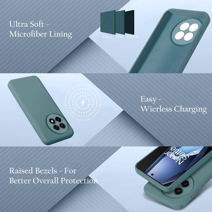 Actual product image Cadorabo Case for OnePlus 13R TPU Liquid Silicone Cover (OnePlus 13R)