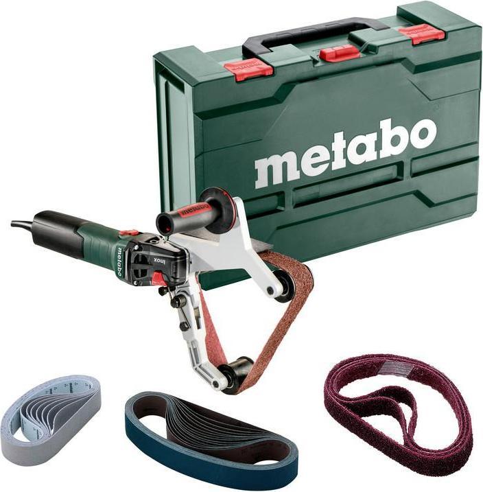 Metabo 602243500 Tubular belt grinder RBE 15-180 Set Sheet steel carrying case (Pipe belt grinder, 1550 W)