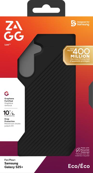 Produktbild Zagg Luxe Graphen Back Cover Schwarz Samsung Galaxy S25+ (Samsung Galaxy S25+)