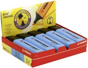Image du produit STABILO Surligneur bleu, boîte de 10 (Bleu, 5 mm, 10 x)