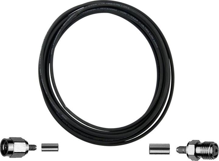 Immagine prodotto Wittenberg Antennen Cavo antenna da 3 m senza alogeni spina SMA, presa SMA 103443 (Cavi antenna)
